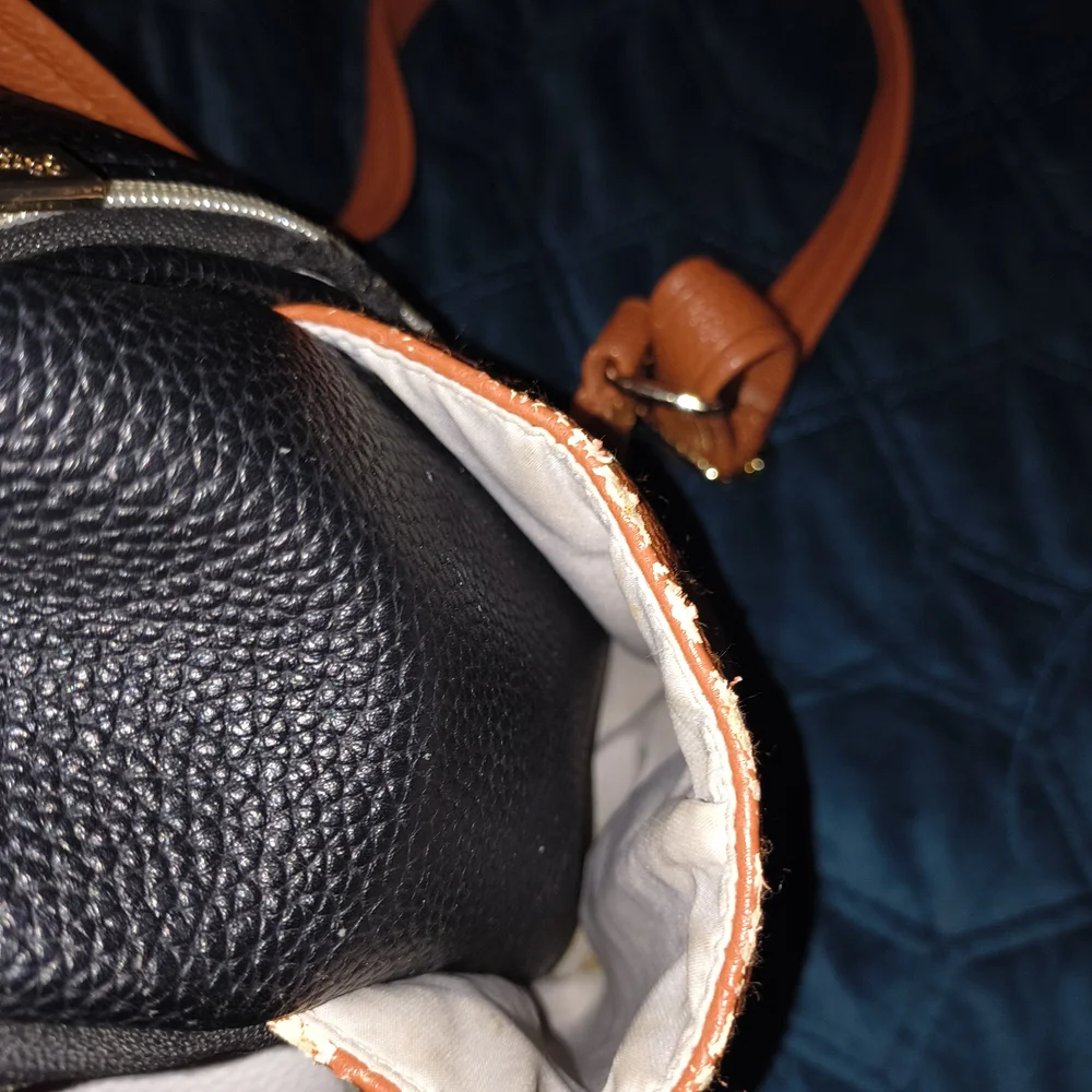 Itzy Ritzy Black and White Herringbone Backpack